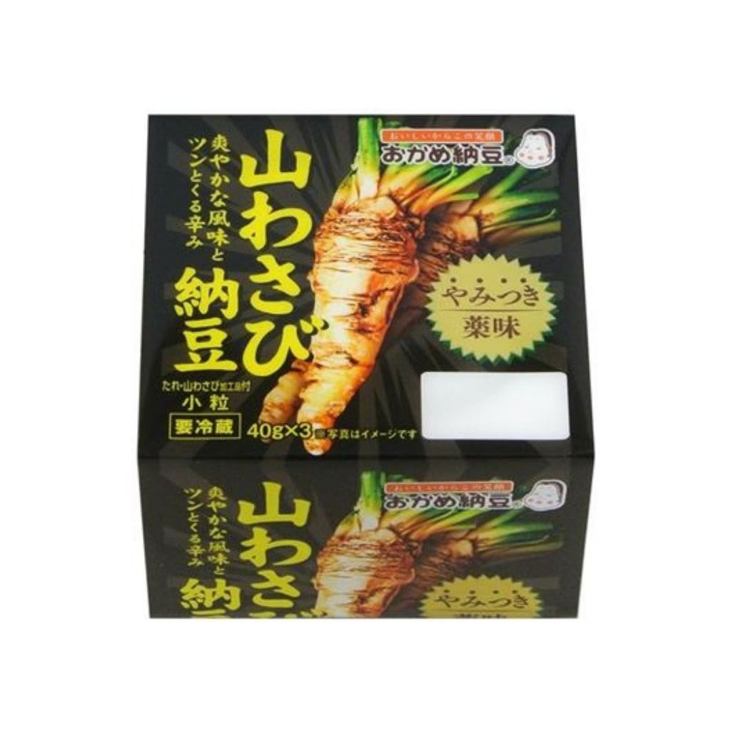 โอคาเมะ นัตโตะรสวาซาบิภูเขา Okame Natto Yamawasabi 40g. Pack3