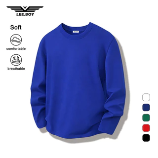 เสื้อยืดเปล่าแขนยาว สําหรับผู้ชาย นุ่มใสสบาย ไม่ขึ้นขุย ไซซ์ S - 3XL (ส่งเร็ว จัดส่งจากไทย)
