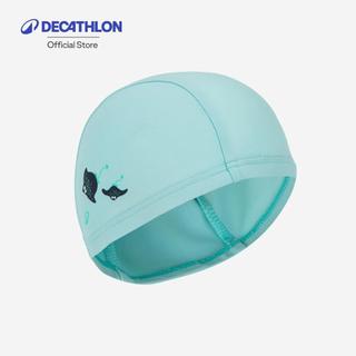 Decathlon Baby Fabric Swim Cap หมวกว่ายน้ำแบบผ้าสำหรับเด็กเล็ก - Green