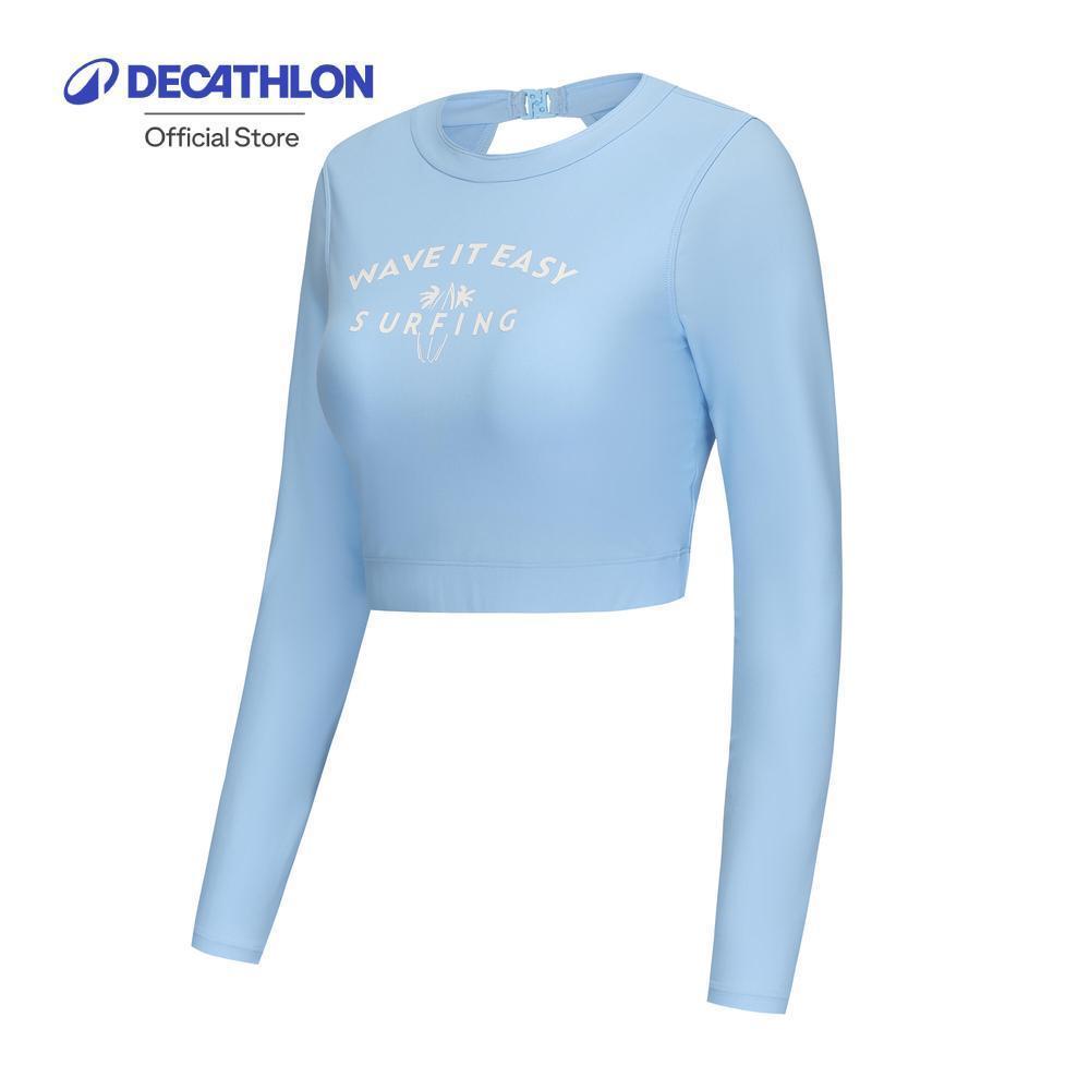 Decathlon Surf Women'S Swimsuit Top ชุดว่ายน้ำโต้คลื่นท่อนบนสำหรับผู้หญิง รุ่น Adah