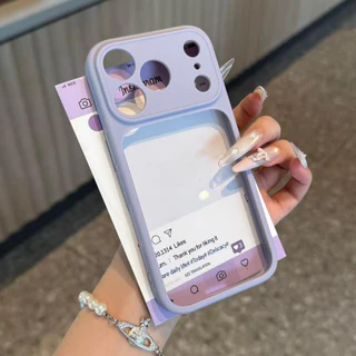 ขอบ โดปามีน เคสแข็งอะคริลิคใส สําหรับ ไอโฟน 11 12 13 14 15 16 17 มือโปร สูงสุด เคสโทรศัพท์
