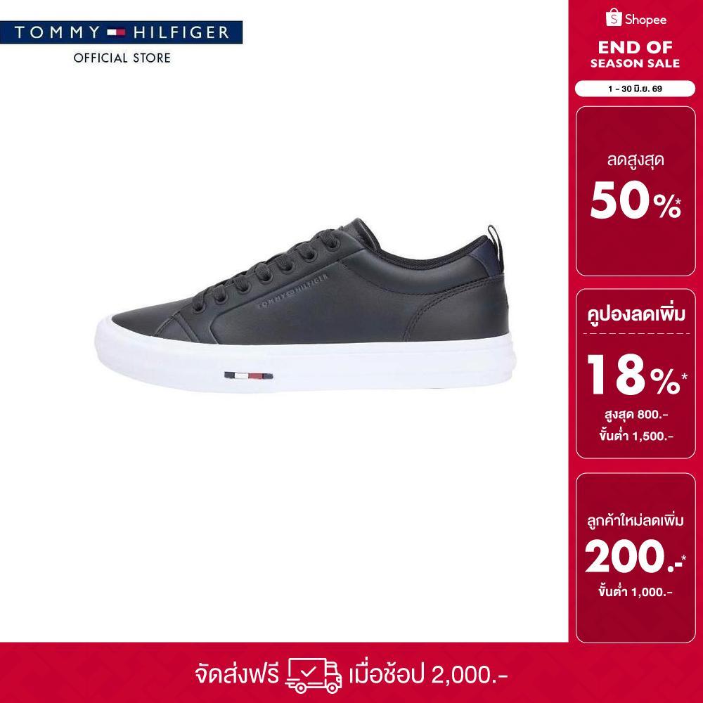 Tommy Hilfiger รองเท้าผ้าใบ ผู้ชาย รุ่น FM0FM05708 BDS - สีดำ