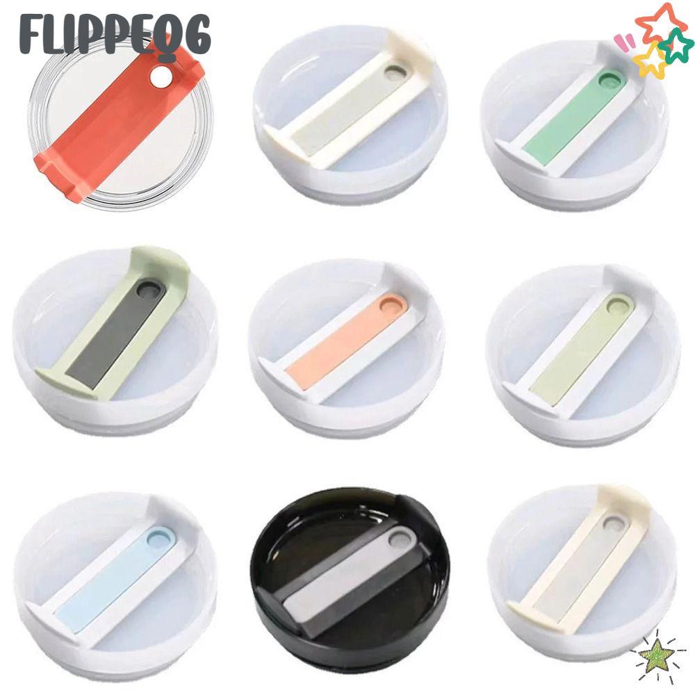FLIPPEQ6 1 ชิ้นขวด, Themos Splash Proof Cup Cap, สําหรับ Staney 40Oz Tumbber ฝาพลาสติกหลากสี