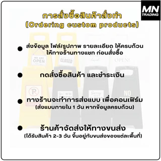 ป้ายตั้งพลาสติก พร้อมสติ๊กเกอร์ ตามแบบ พลาสติกอย่างดี ตกแต่งตั้งหน้าร้าน คาเฟ่ [ส่งเร็วทันใจ]