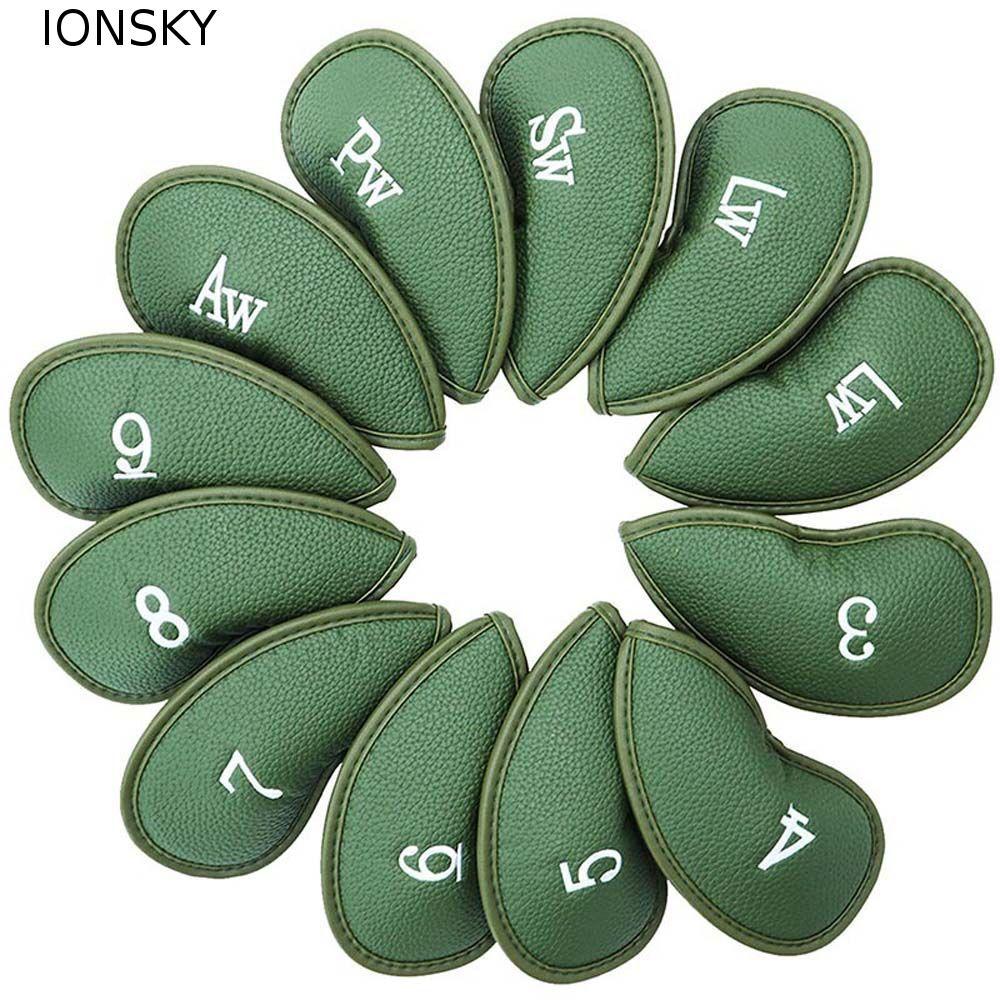 IONSKY Golf Iron Headcover 4-9,P,S,A,X,L Golf Putter Sports Protector Case Golf Iron Covers Set Prot