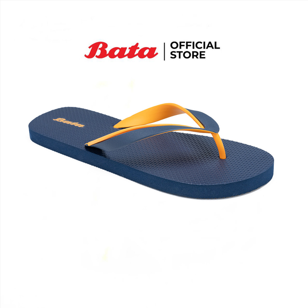 Bata บาจา รองเท้าแตะหูหนีบ ส้นแบน สำหรับผู้ชาย รุ่น BROOKLYN สีกรมท่า 8109018 สีดำ 8106018