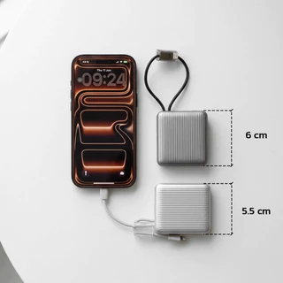 YONII PowerBank 10000mAh 2in1 รุ่นM10 พาวเวอร์แบงก์ขนาดซูเปอร์มินิ พกพาสะดวก มาพร้อมสายชาร์จในตัว พกขึ้นเครื่องบินได้