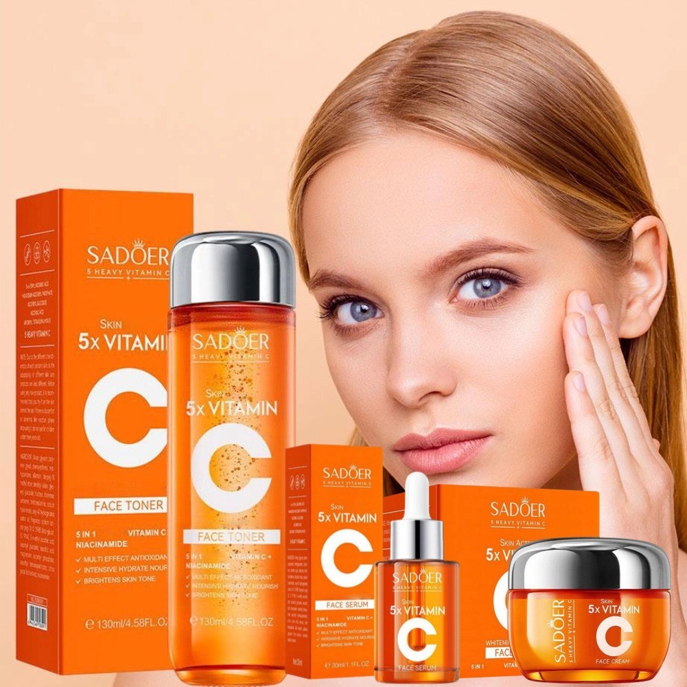 SADOER 5x เซรั่มวิตามินซีสําหรับไวท์เทนนิ่ง Repairing Brighten Skin Care 30ml