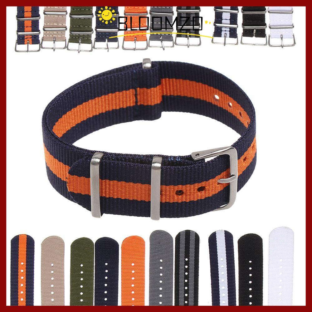 จัดส่งจากประเทศไทยBLOOMZO 18 20 22 มม. สายนาฬิกาทนทานผู้หญิง Man Sport Loop Watchband
