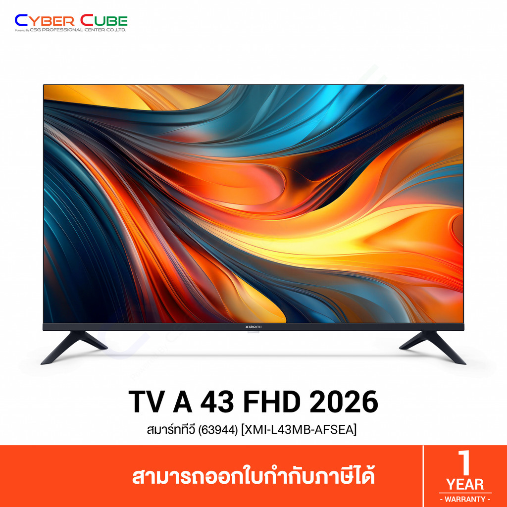 Xiaomi Mi TV A 43 FHD 2026 (63944) [XMI-L43MB-AFSEA] หน้าจอ 43 นิ้ว, ความคมชัด FHD ( สมาร์ททีวี )