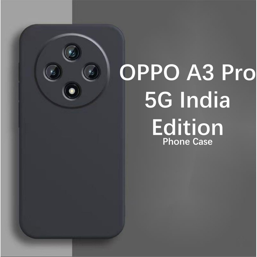 ที่กําหนดเอง สําหรับ OPPO A3 Pro 5G India Edition กรณีป้องกันการล่มสลายซิลิโคนเต็มรูปแบบคลาสสิกสีทึบ