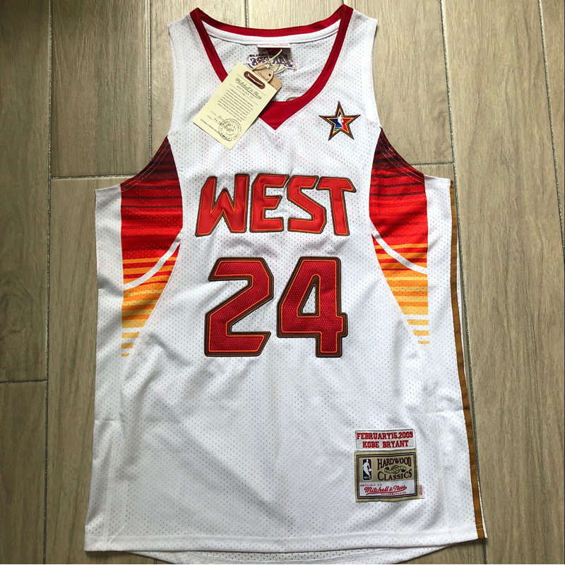 Los Angeles Lakers All Star Mens 24 Kobe Bryant White Swingers jersey