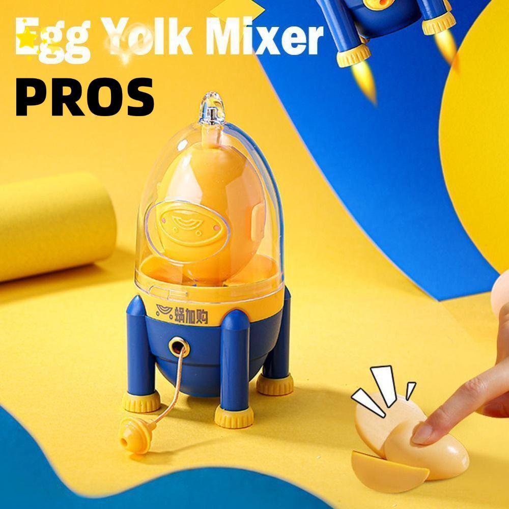 PROS เครื่องปั่นไข่พลาสติก ทนทาน ผสมไข่แดง-ขาว ไม่ต้องทุบไข่
