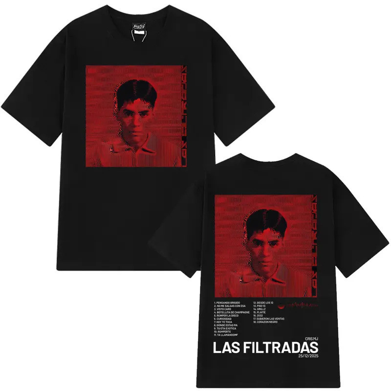 Rapper CRIS MJ Tour 2025 Album Graphics T-shirt