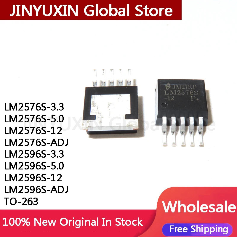 5PCS LM2576S LM2576S-3.3 LM2576S-5.0 LM2576S-12 LM2576S-ADJ LM2596S-3.3 LM2596S-5.0 LM2596S-12 LM6S-