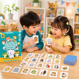 พร้อมส่ง ไพ่เกมจับคู่หาจุดแตกต่าง เกมปาร์ตี้เล่นหลายคน เกมโต้ตอบพ่อแม่ลูก สนุกกิจกรรมครอบครัว ของเล่นเพื่อการพัฒนาเด็ก