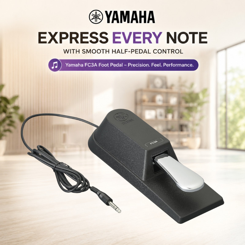 Yamaha FC3A Sustain Foot Pedal with Half Pedal Function for Keyboard Piano