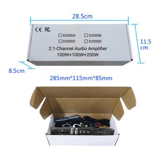 แท้ D2000 แอมป์จิ๋ว บลูทูธ 5.1 DC24V รองรับ AUX/USB/TF HIFI BT TWS มีคาราโอเกะในตัว กำลังขับ400W D2000 แอมป์จิ๋วบูทูส