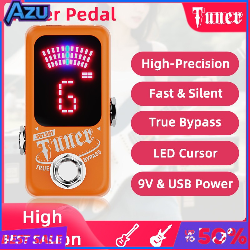 JAMAJUM Multi Function Guitar Effect Pedal จูนเนอร์กีตาร์ไฟฟ้าและการบันทึก Tuner Effect Unit Accesso