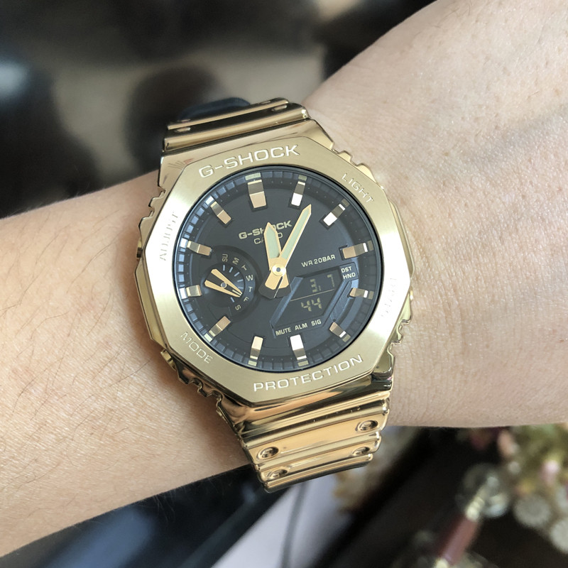 Casio GBM/GM-2100YMG-9A/YM-8A/-4A/3A/1A2/S5600 กีฬาอิเล็กทรอนิกส์นาฬิกาผู้ชาย