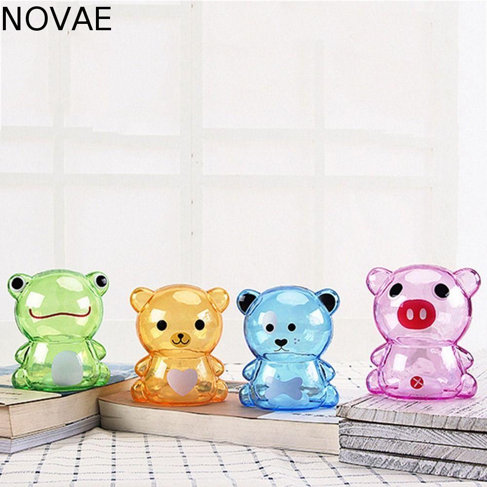 NOVAE Bear Piggy Bank Light-weight Enough-ความจุสนุกในวัยเด็กโรงเรียนอนุบาลการ์ตูนหมีจัดการ Funds ของเล่นเด็ก