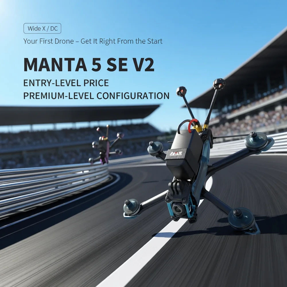 Axisflying Manta 5 SE V2 O4 Pro 5 นิ้ว Freestyle FPV Racing สควอช X/D H743 FC GPS ในตัวพร้อม AE2207 