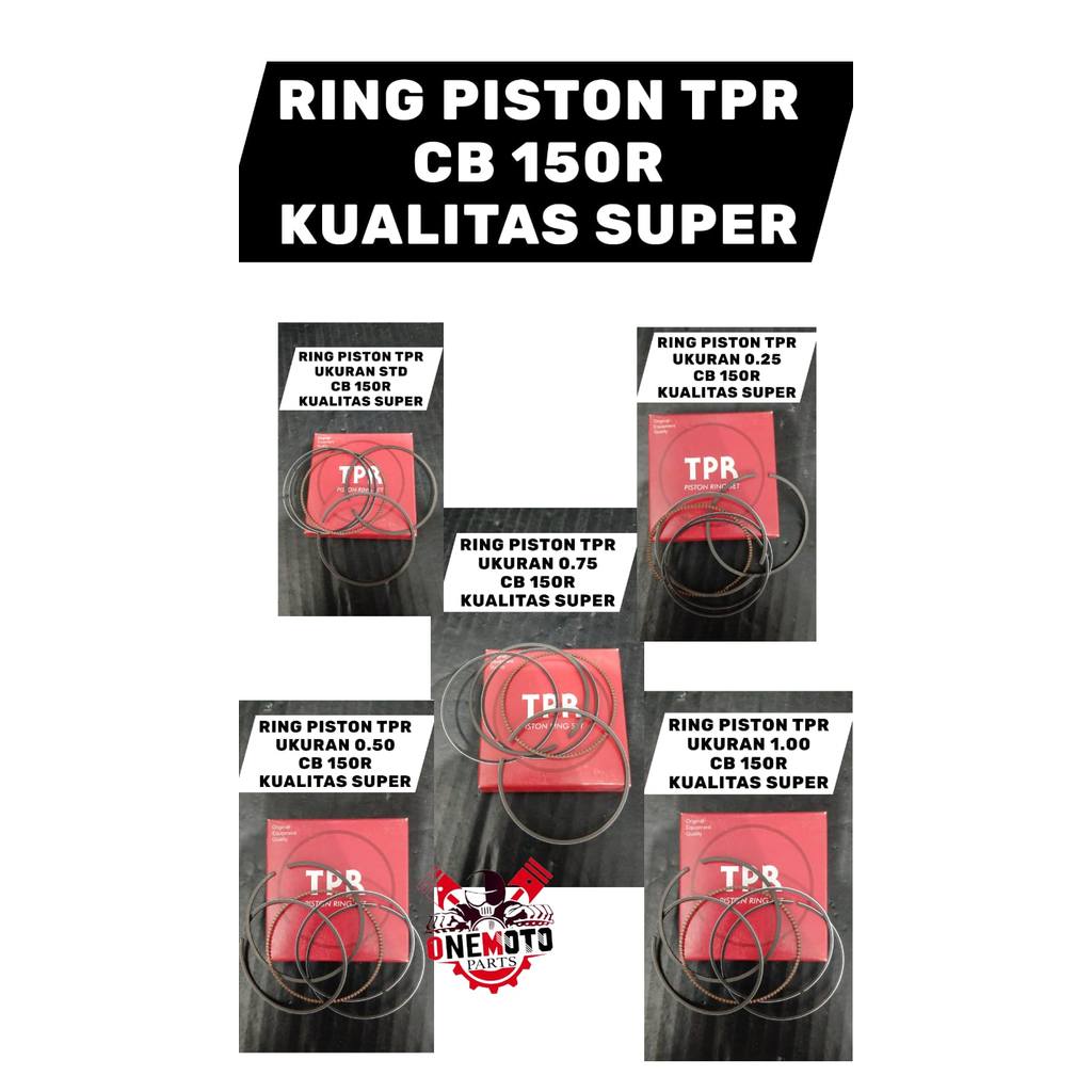 TPR PISTON RING STD SIZE 0.25 0.50 0.75 1.00 CBR 150R SUPER QUALITY