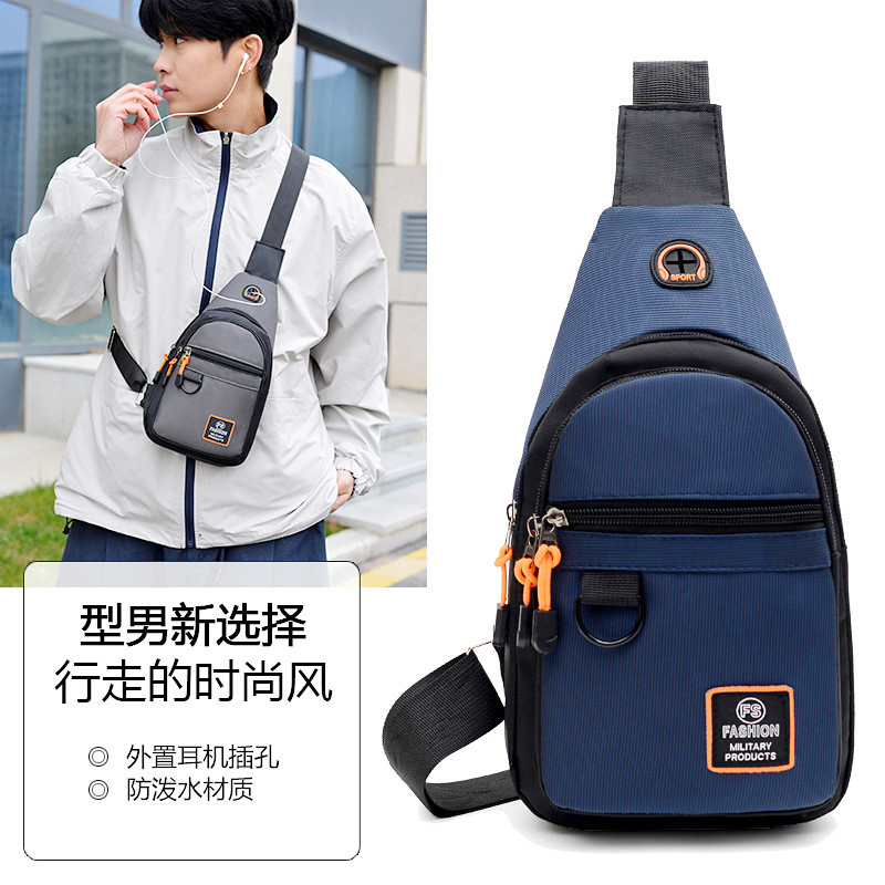 Oxford Cloth Mens Chest Bag Japanese All-Match Bag