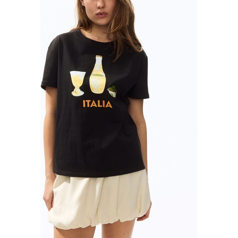 H&M(เอชแอนด์เอ็ม) เสื้อยืดพิมพ์ลาย ผู้หญิง 1267378_6