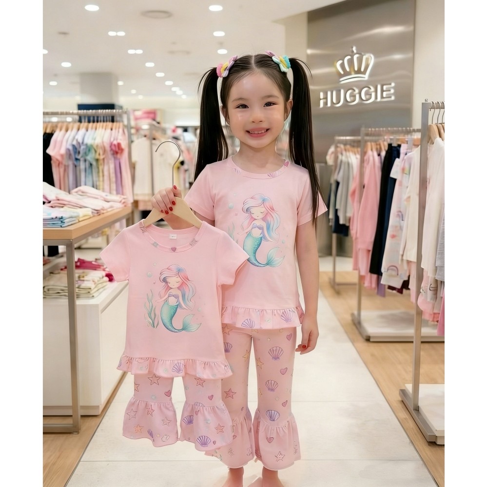 พร้อมส่ง ฐ62-ฐ64 8497 ชุดเด็กเซทขากระดิ่ง