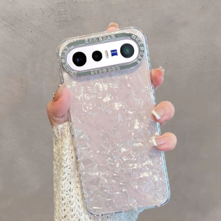 เคส Vivo X300FE X300 FE Case ลายฝาหอยมุกผีเสื้อวิบวับกันกระแทก พร้อมกรอบเลนส์โลหะ เคสหรูสำหรับผู้หญิง นักเรียน และสาวๆ