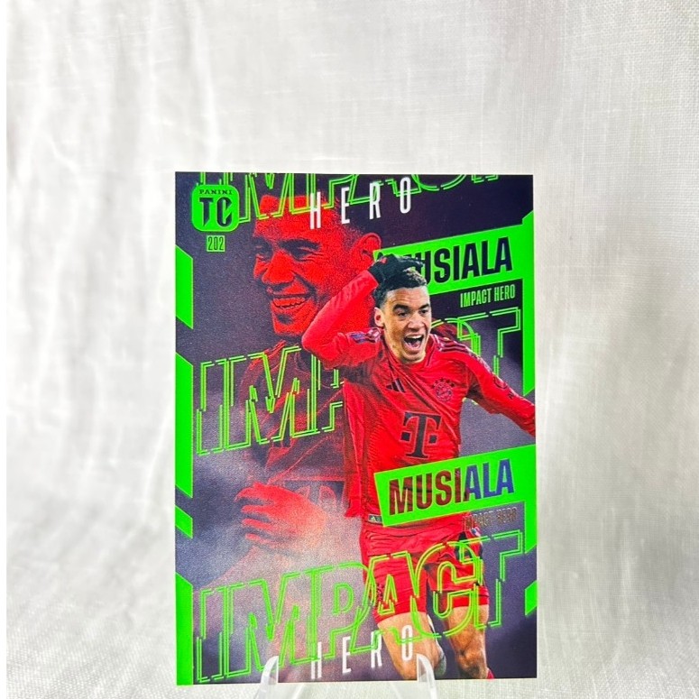 Jamal Musiala Germany Bayern Munich Panini Top Class 2025 Impact Hero การ์ดฟุตบอล Rare ของแท้ พร้อมส