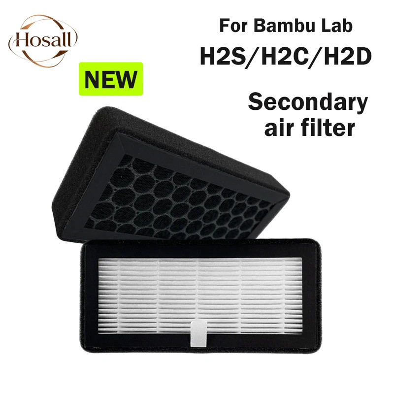 HB กรองอากาศสําหรับBambu Lab H2s H2d H2c HEPA Filter Enhancedป้องกันซีลเปิดพื้นที่Bambulab H2Sอุปกรณ
