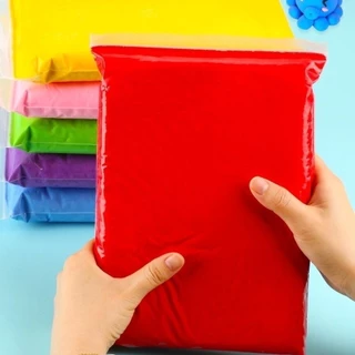 ดินเหนียวน้ําหนักเบา (100/500 กรัม) สําหรับเด็ก สีสันสดใส แบบไม่มีกาว หรืออบ เกรดพรีเมี่ยม คละสีง่าย ปลอดสารพิษ