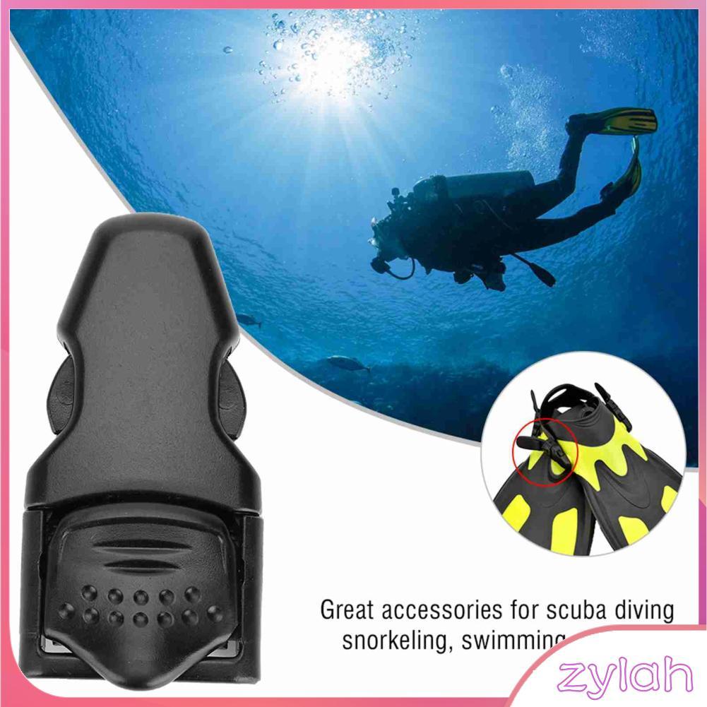 zylah-th ดำน้ำ Fin STRAP BUCKLE QUICK RELEASE ดำน้ำเปลี่ยน PC สีดำสำหรับนัก Snorkelers นักว่ายกีฬาทางน้ำ