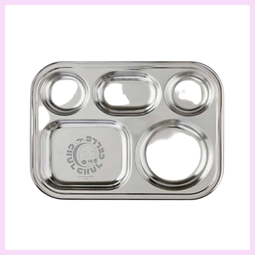 [lilpang] Yumis Cells Diet Stainless Steel Plate, 1pc / Korean Plate / Stainless Steel / ของแท้ 100%