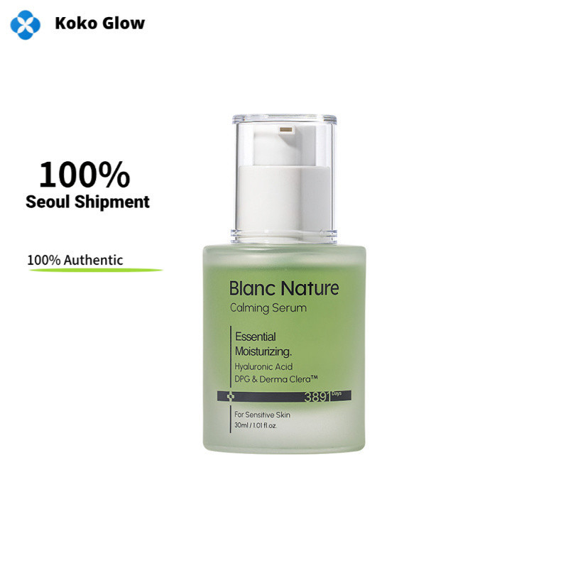 Blanc Nature Panthenol 3% Soothing Barrier Cica Serum 30ml เซรั่มเกาหลีแท้ ใจเย็นๆ เสริมเกราะผิว ลดร