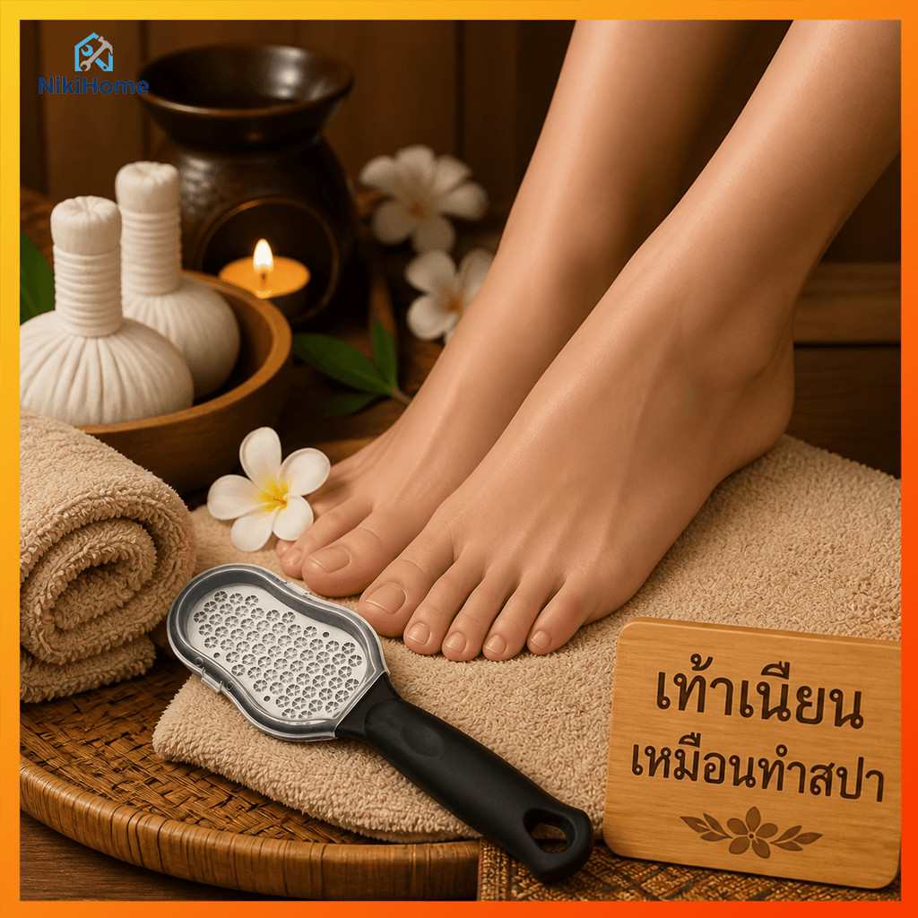 Niki Home อุปกรณ์ดูแลผิวเท้า ดีไซน์ใหม่ ใช้งานง่าย พกพาสะดวก