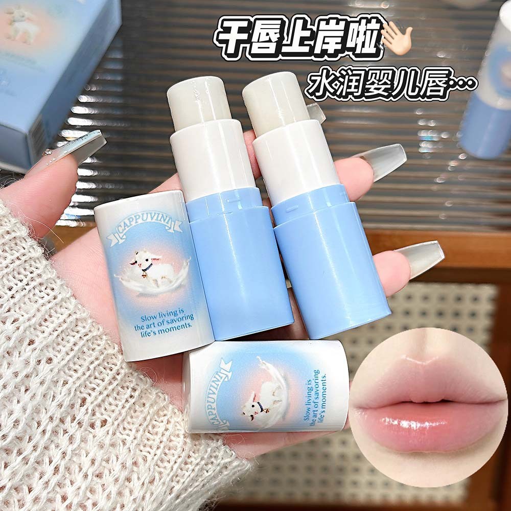 CAPPUVINI Little Goat Lip Balm Moisturizing Non-Sticky Toot Lip Anti-Drying Makeup Beauty yyyy6.5 yy