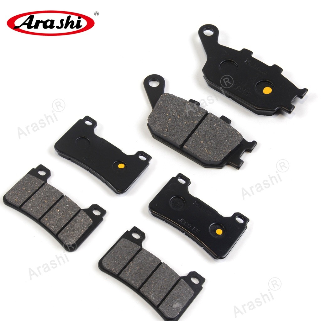 Arashi รถจักรยานยนต์อินทรีย์ด้านหน้าด้านหลังเบรคสําหรับ HONDA CBR1000RR Fireblade 2004-2005 CBR 1000