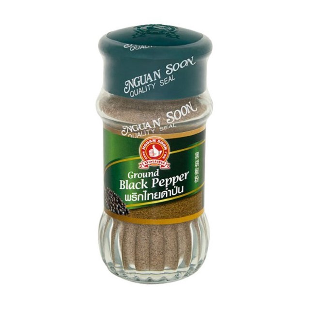 ตรามือ พริกไทยดำป่น Hand Brand Ground Black Pepper 60g.