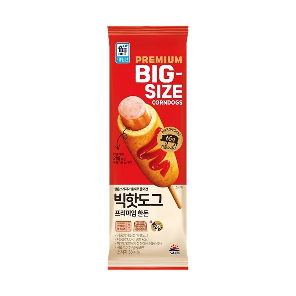 ซาโจ คอร์นด็อกไซส์ใหญ่ Sajo Large Corn Dog 130g.