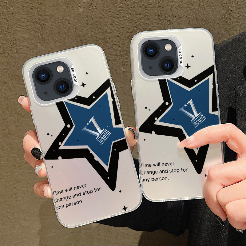 เคสโทรศัพท์สําหรับ Samsung Galaxy S21 S22 S23 S24 Plus S25 S26 Ultra 4G 5G Y2K Blue Star Graphic