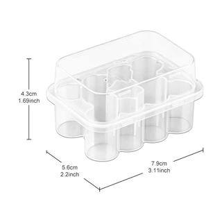 10/20PCS Sealed Vials ขวดแก้วโปร่งใส 3/5/7/10ml พร้อมกล่องเก็บโปร่งใส