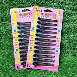 กิ๊บหนีบผม​ ปากเป็ด​ (ยกโหล)12แพค แผงสีชมพู