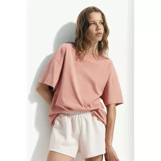 H&M(เอชแอนด์เอ็ม) เสื้อยืดทรงโอเวอร์ไซส์ ผู้หญิง 1246290_8