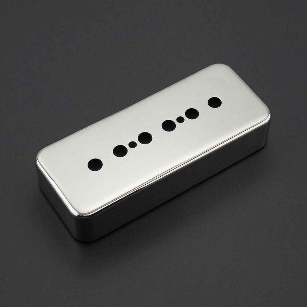 P90 Pickup Cover Pole Openings Instrument Part Music Gear มุมโค้งมน