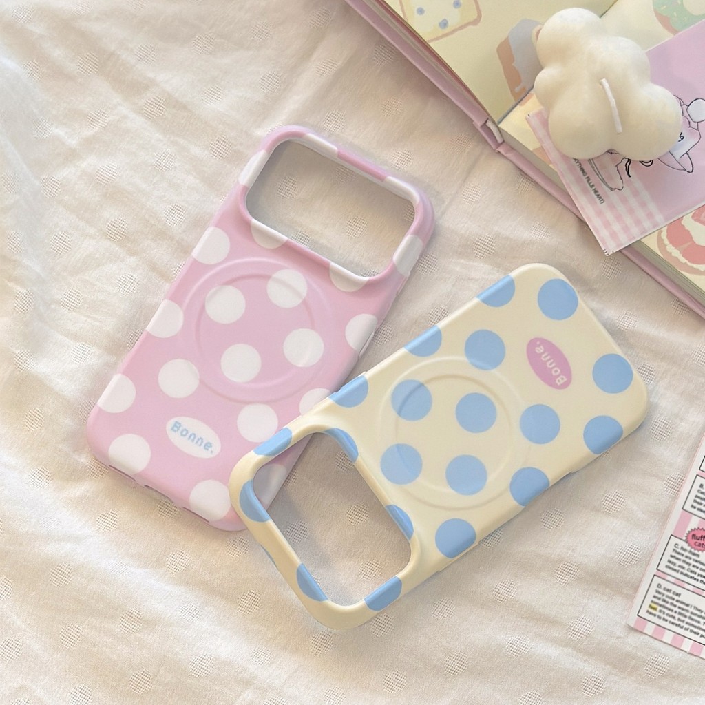 [Sheren] เคสโทรศัพท์ลายจุดแบบเต็มหน้าจอเหมาะสําหรับ i17 16 15 14 13 12 11 pro max เคสไอโฟน