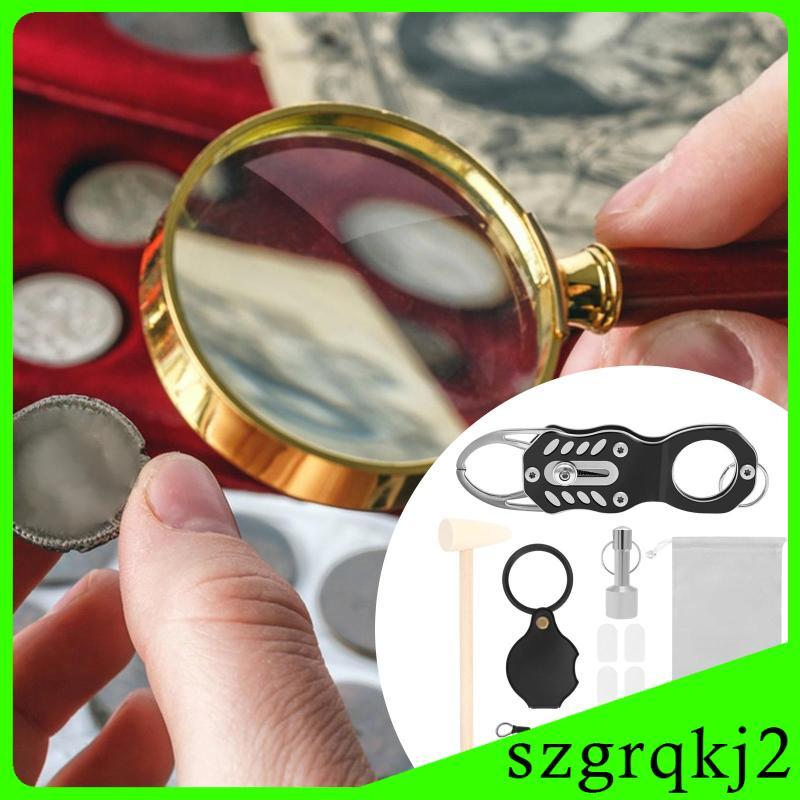[Szgrqkj2] Pocket Gold และ Silver Coin Ping Pinger Quick Resonance Test Kit สําหรับ Challenge Coin C