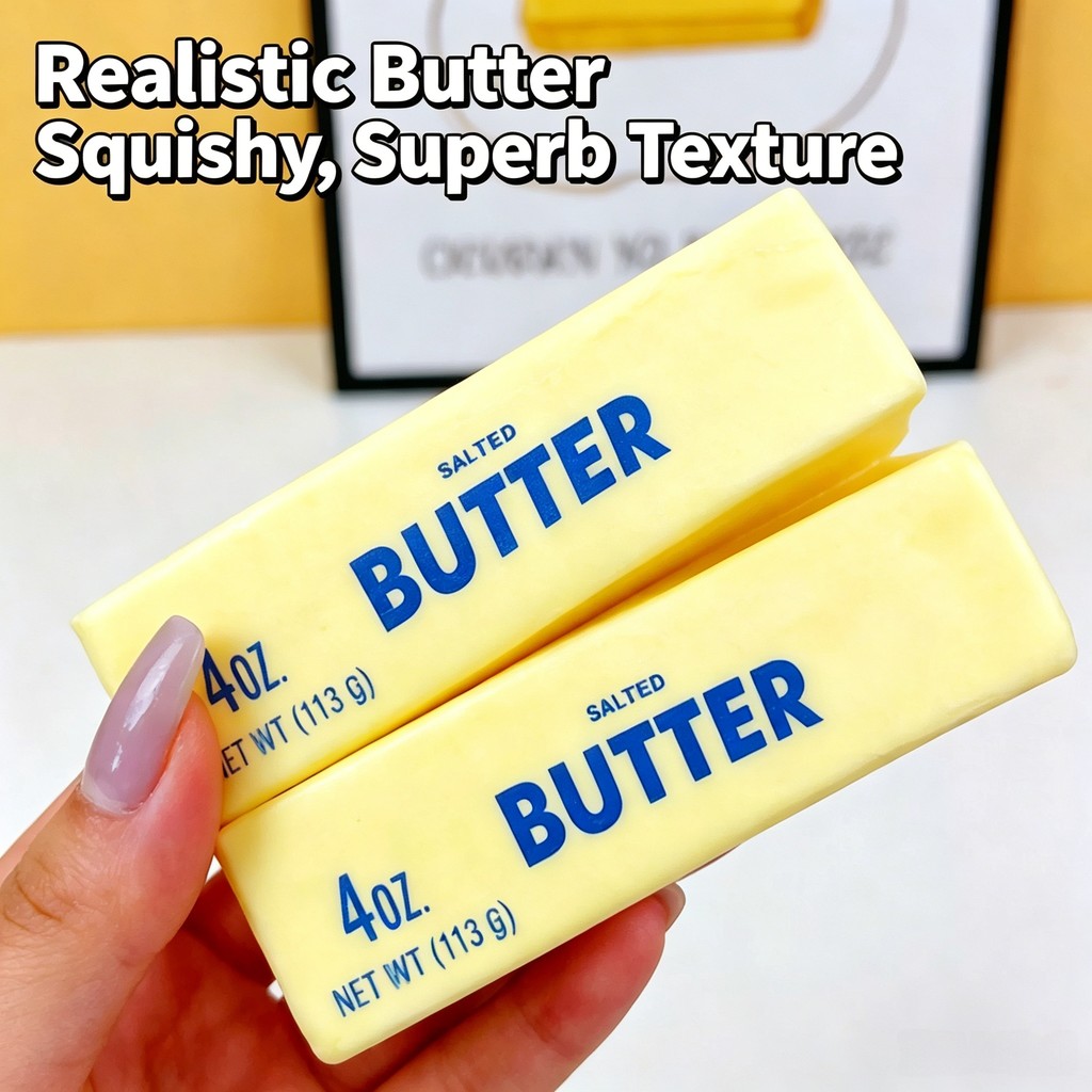 【 พร้อมส่ง】Butter Stick Squishy ของเล่นบีบของเล่นความเครียดบรรเทา Butter Stick ของเล่นเด็กของขวัญ